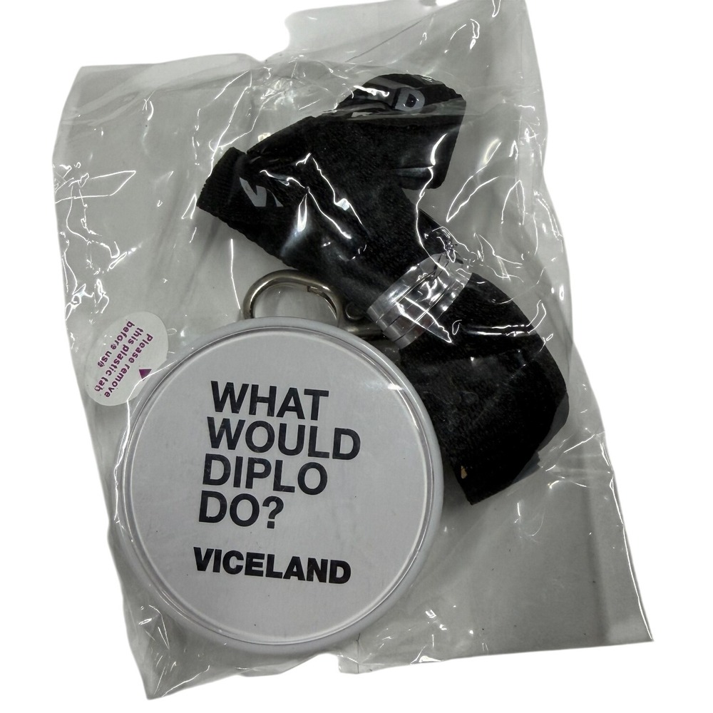 Viceland What Would Diplo Do? Promotional Lanyard and Light Up Button New